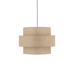 Lampadario Camera Da Letto-Selezionato da Mazzolaluce Lampadario a sospensione in tessuto iuta moderno per camera da letto