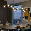 Lampadari Moderni-Selezionato da Mazzolaluce Lampadario a sospensione moderno spirale sfere di vetro per sala da pranzo