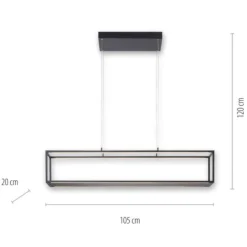 Lampadari Moderni-Selezionato da Mazzolaluce Lampadario a sospensione nero porta oggetti moderno led 3000k