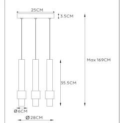 Lampadari Moderni-Selezionato da Mazzolaluce Lampadario a sospensione nero moderno led 2700k per sala da pranzo
