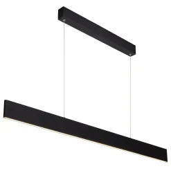 Lampadari Moderni-Selezionato da Mazzolaluce Lampadario a sospensione nero barra da tavolo led 2700k dimmerabile