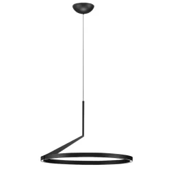 Lampadari Moderni-Selezionato da Mazzolaluce Lampadario a sospensione nero biemissione moderno led 2700k-3000k-4000k