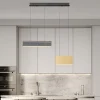 Lampadari Cucina-Selezionato da Mazzolaluce Lampadario a sospensione oro nero per isola tavolo cucina moderna