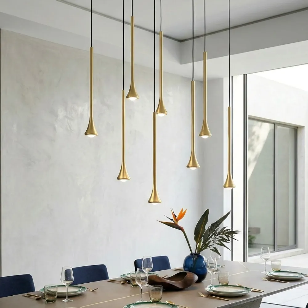 Lampadari Moderni-Fabas Luce Lampadario a sospensione ottone nero moderno per soggiorno fabas susa