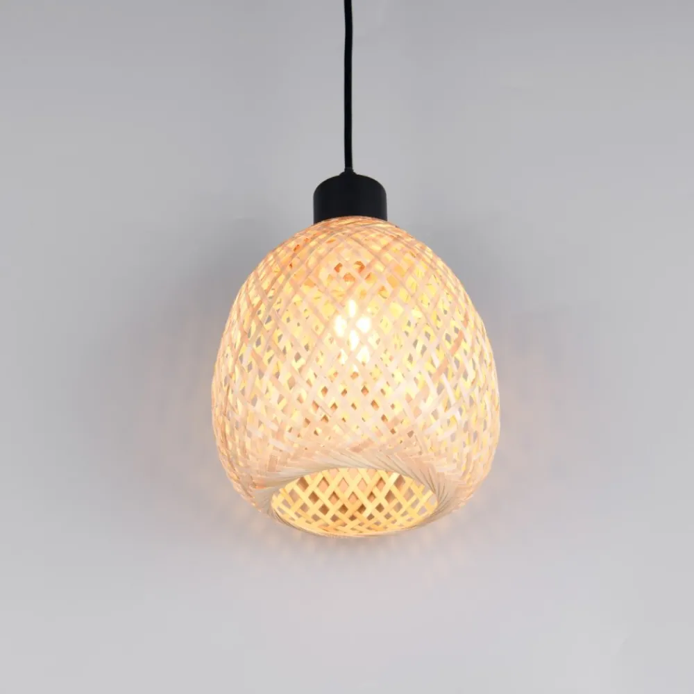 Lampade A Sospensione-Selezionato da Mazzolaluce Lampadario a sospensione per cucina 18 cm in rattan