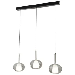 Lampadari Cucina-Fabas Luce Lampadario a sospensione per cucina vetri fume edolo