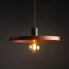 Lampadari Cucina-Selezionato da Mazzolaluce Lampadario a sospensione per sala da pranzo piatto 40 cm mattone verde