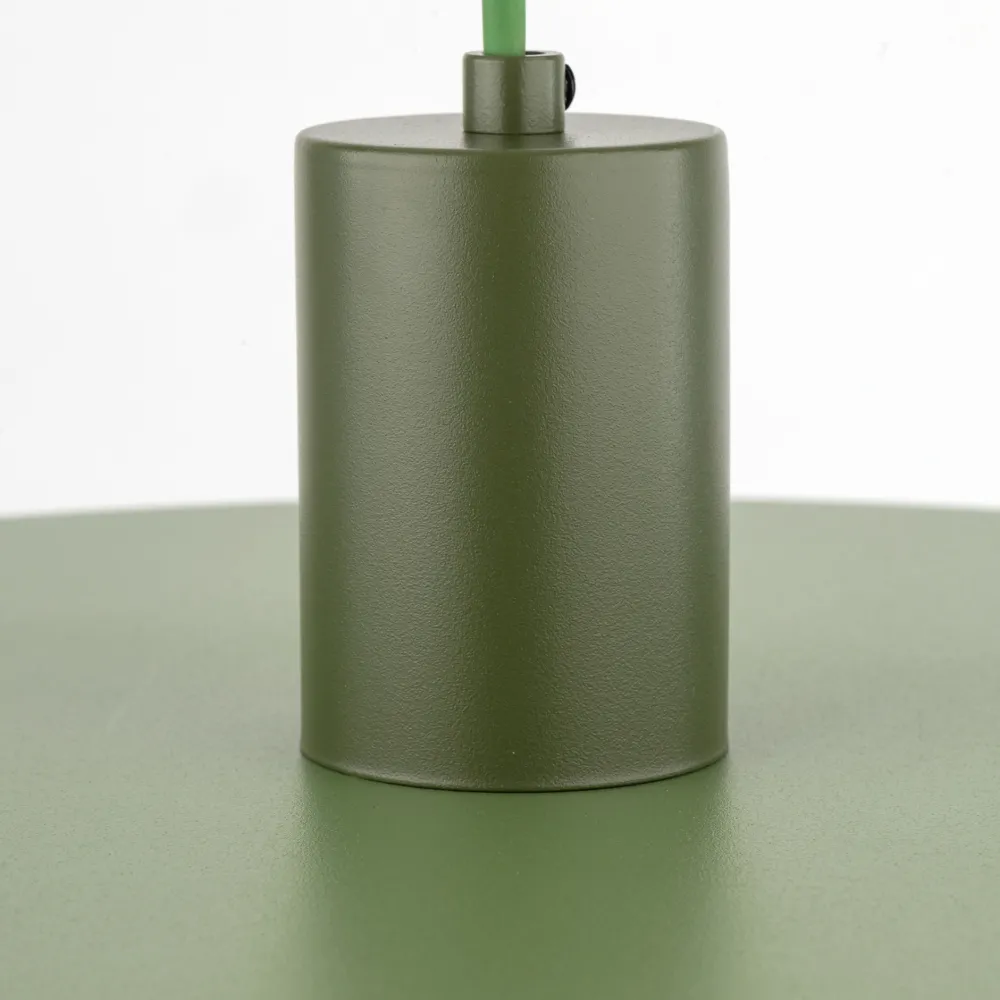 Lampadari Cucina-Selezionato da Mazzolaluce Lampadario a sospensione per cucina piatto 40 cm verde