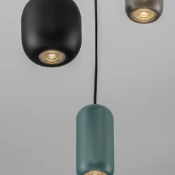 Lampadari Moderni-Selezionato da Mazzolaluce Lampadario a sospensione per soggiorno moderno nero marrone verde
