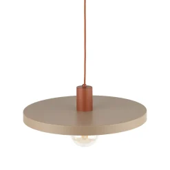 Lampadari Cucina-Selezionato da Mazzolaluce Lampadario a sospensione piatto 40 cm sabbia mattone per tavolo da pranzo