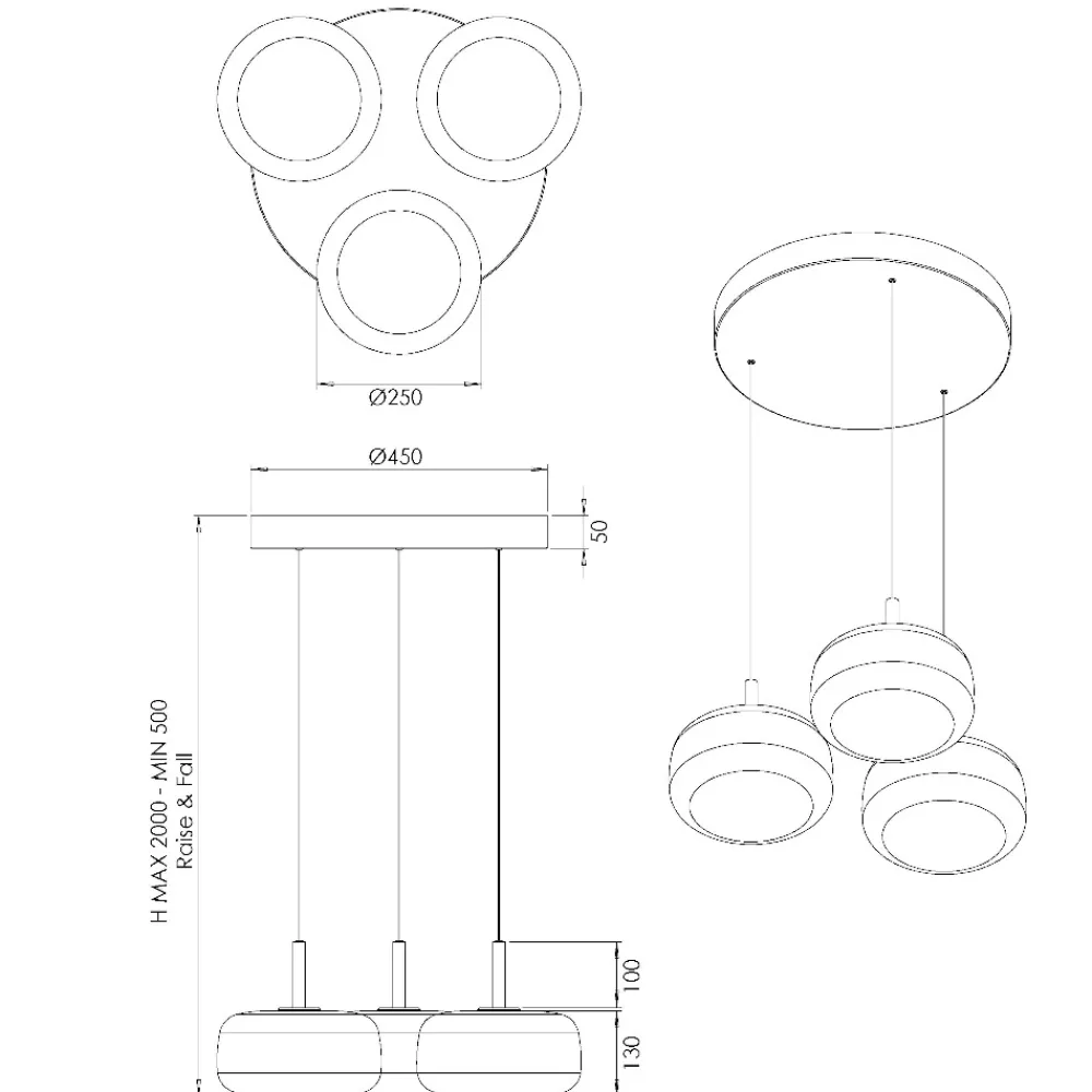 Lampadari Moderni-Fabas Luce Lampadario a sospensioni in vetro cognac fabas devero led 2700k 3000k 4000k