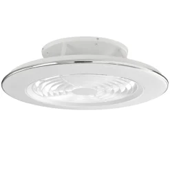 Ventilatori Da Soffitto-Selezionato da Mazzolaluce Lampadario a ventilatore da soffitto bianco con luce 18mq con telecomando