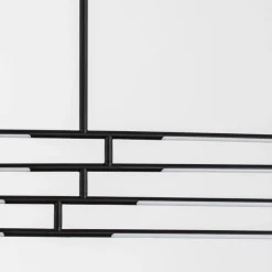 Lampadari Moderni-Selezionato da Mazzolaluce Lampadario bacchette led 3000k nero orientabili per soggiorno moderno