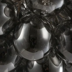 Lampadari Moderni-Maytoni Lampadario balbo per soggiorno moderno grappolo vetri fume trasparenti