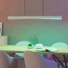 Lampadari Moderni-Eglo Lampadario barra a sospensione grigio led rgb 2700k a 6500k controllo remoto app