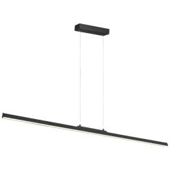 Lampadari Moderni-Selezionato da Mazzolaluce Lampadario barra 151cm led nera moderna per tavolo