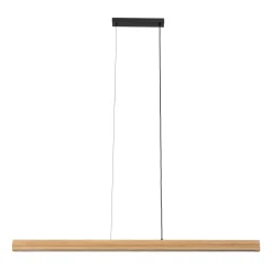 Lampadari Moderni-Selezionato da Mazzolaluce Lampadario barra di legno a sospensione per tavolo sala da pranzo