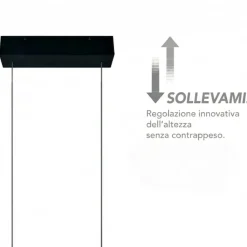 Lampadari Moderni-Selezionato da Mazzolaluce Lampadario barra di legno 115cm led 2700k a 6000k per tavolo da pranzo