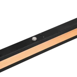 Lampadari Moderni-Selezionato da Mazzolaluce Lampadario barra di legno led biemissione per tavolo da pranzo