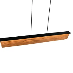 Lampadari Moderni-Selezionato da Mazzolaluce Lampadario barra di legno per tavolo sala da pranzo touch dimmer