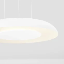 Lampadari Cucina-Selezionato da Mazzolaluce Lampadario bianco 40cm per cucina led dimmerabile 2700k 4000k