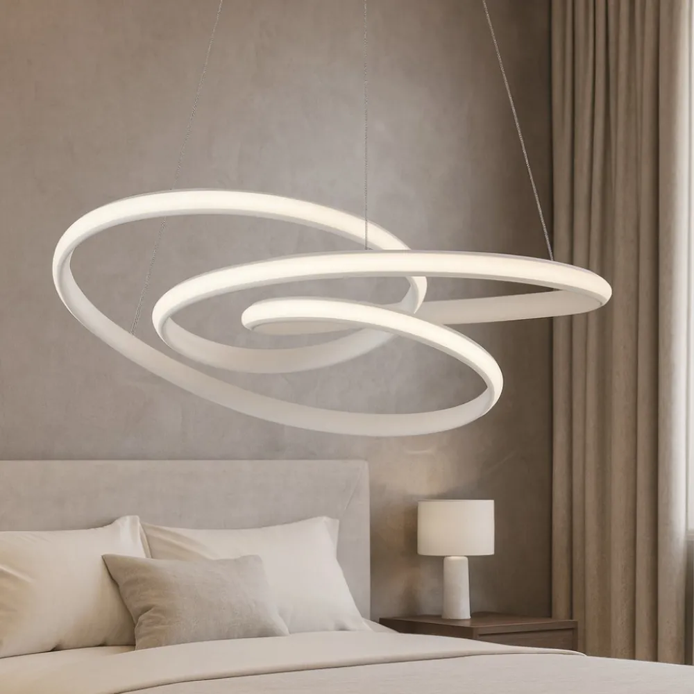 Lampadario Camera Da Letto-Selezionato da Mazzolaluce Lampadario bianco design per camera da letto da letto
