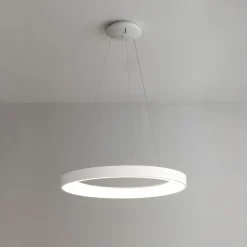 Lampadari Moderni-Vivida International Lampadario bianco led 50w 3000k 4000k dimmerabile inner-r vivida