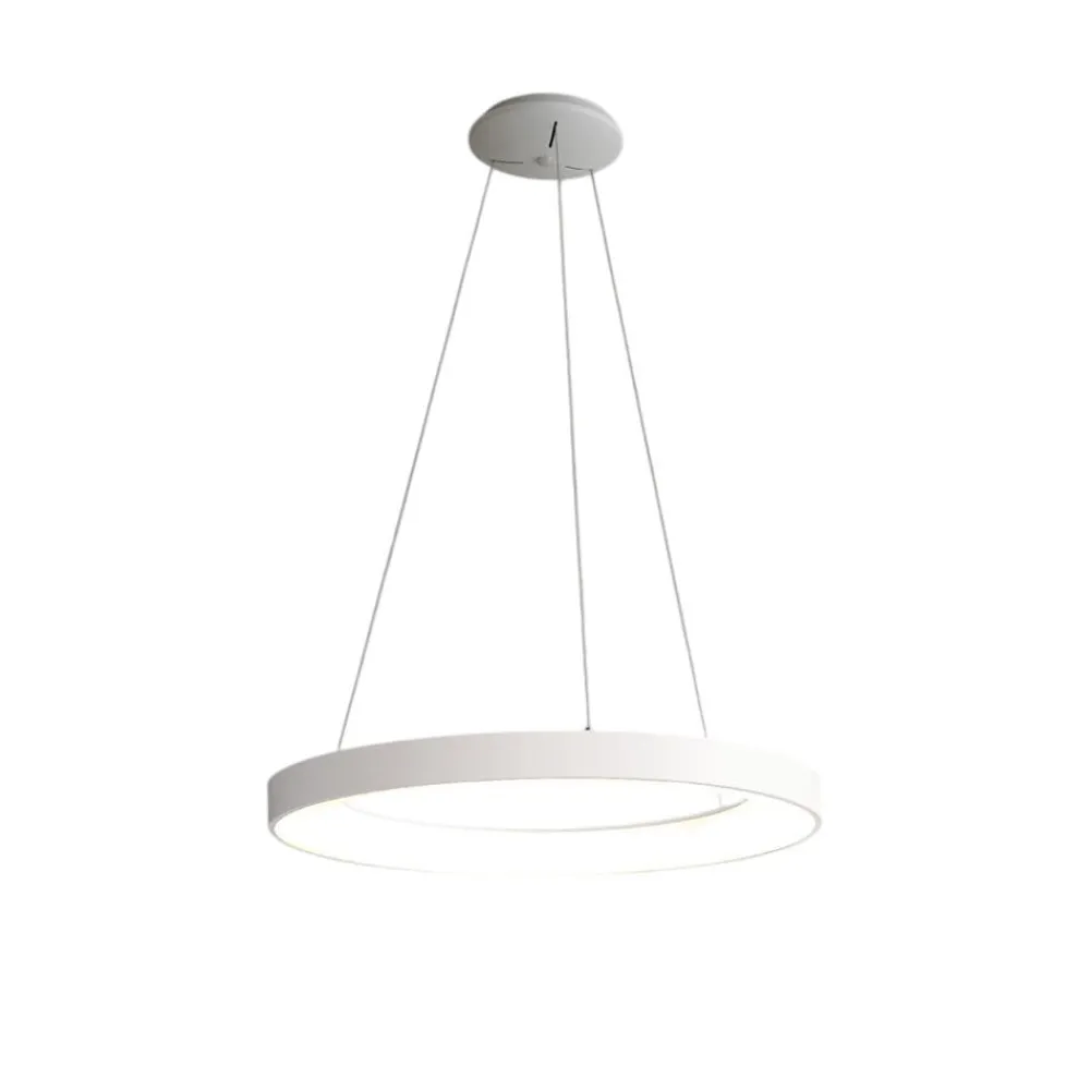 Lampadari Moderni-Vivida International Lampadario bianco led 50w 3000k 4000k dimmerabile inner-r vivida