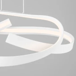 Lampadari Cucina-Selezionato da Mazzolaluce Lampadario bianco per cucina moderna led 47w 2700k-3000k-4000k