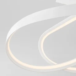Lampadari Cucina-Selezionato da Mazzolaluce Lampadario bianco per cucina moderna led 47w 2700k-3000k-4000k