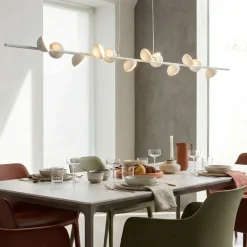 Lampadari Cucina-Selezionato da Mazzolaluce Lampadario bianco per soggiorno moderno led 36w 3000k