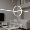 Lampadari Moderni-Selezionato da Mazzolaluce Lampadario bianco per soggiorno moderno led dimmerabile