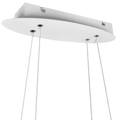 Lampadari Moderni-Selezionato da Mazzolaluce Lampadario bianco per soggiorno moderno led 27w 4000k dimmerabile
