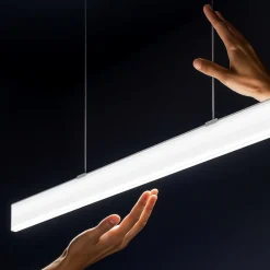 Lampadari Moderni-Perenz Illuminazione Lampadario bianco per tavolo da pranzo rettangolare kante perenz