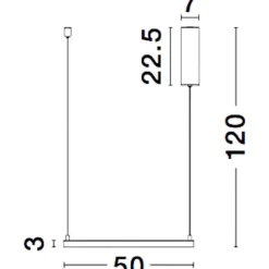 Lampadari Moderni-Selezionato da Mazzolaluce Lampadario bianco quadrato 50cm moderno pendente
