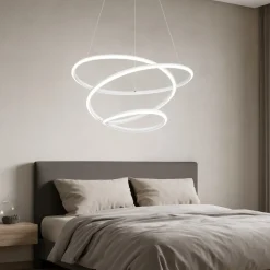 Lampadario Camera Da Letto-Selezionato da Mazzolaluce Lampadario bianco 36w per camera da letto 36w 4000k dimmerabile