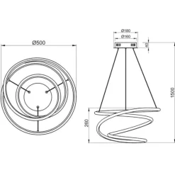 Lampadario Camera Da Letto-Selezionato da Mazzolaluce Lampadario bianco 36w per camera da letto 36w 4000k dimmerabile