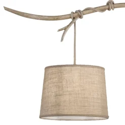 Lampadari Moderni-Selezionato da Mazzolaluce Lampadario bilancere ramo di legno per soggiorno