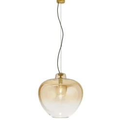 Lampadari Moderni-Perenz Illuminazione Lampadario boccia di vetro 50cm ambra moderna big blowl perenz