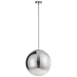 Lampadari Moderni-Selezionato da Mazzolaluce Lampadario boccia in vetro cromo 30 cm