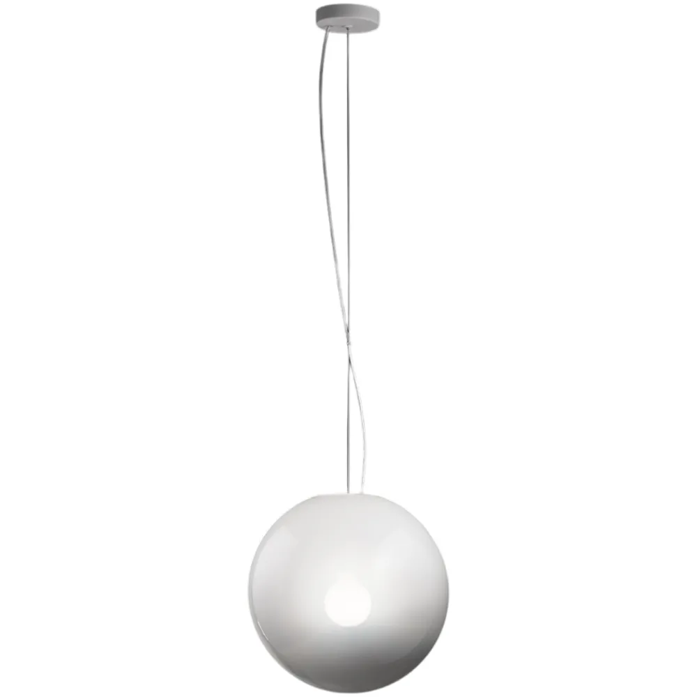 Lampadari Moderni-Perenz Illuminazione Lampadario boccia sfera di vetro 30cm bianco sfumato perenz moon