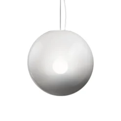 Lampadari Moderni-Perenz Illuminazione Lampadario boccia sfera di vetro 30cm bianco sfumato perenz moon
