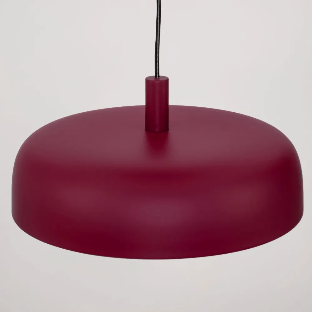 Lampadari Cucina-Selezionato da Mazzolaluce Lampadario bordeaux cupola per tavolo da cucina led 27w 3000k
