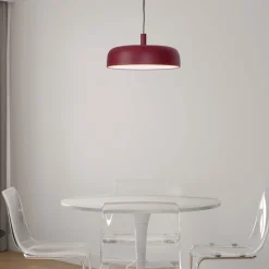 Lampadari Cucina-Selezionato da Mazzolaluce Lampadario bordeaux cupola per tavolo da cucina led 27w 3000k
