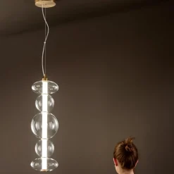 Lampadari Moderni-Perenz Illuminazione Lampadario bubbles perenz led 38w 3000k per soggiorno moderno