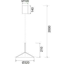 Lampadari Cucina-Selezionato da Mazzolaluce Lampadario caffe da cucina sospensione led 9w 3000k
