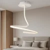 Lampadario Camera Da Letto-Vivida International Lampadario camera da letto bianco led 20w 3000k design vivida ribbon