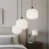 Lampadario Camera Da Letto-Eglo Lampadario camera da letto nero vetri bianchi mantunalle