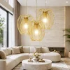 Lampadari Moderni-Fabas Luce Lampadario camp bianco sospensioni per soggiorno moderno