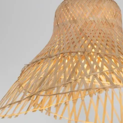 Lampadari Cucina-Selezionato da Mazzolaluce Lampadario cappello di rattan sabbia per tavolo sala da pranzo
